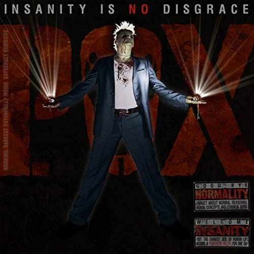 CD cover: Man in suit with exaggerated makeup, glowing orbs, red background.