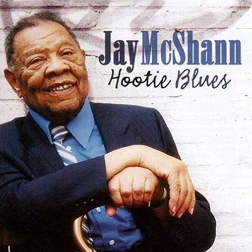 Jay McShann album cover, portrait of a smiling older Black man.