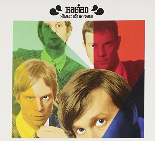 CD cover featuring four men’s faces split into colored sections.
