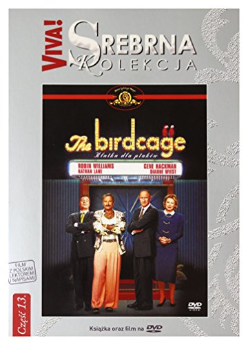 The Birdcage" DVD cover featuring Robin Williams and cast in front of a nightclub.