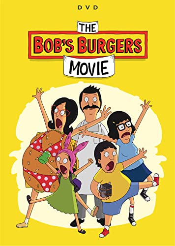 Bob's Burgers Movie DVD cover featuring the Belcher family in cartoon style.