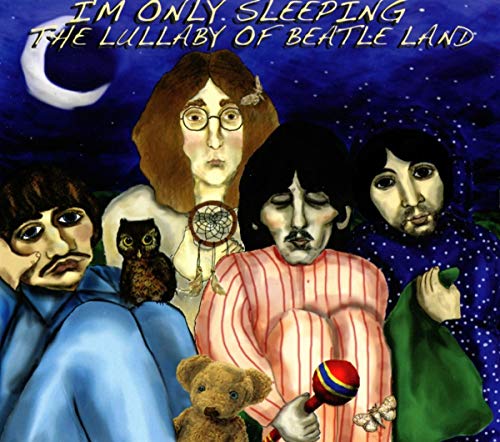 CD cover: painted portraits of The Beatles with dreamlike imagery.