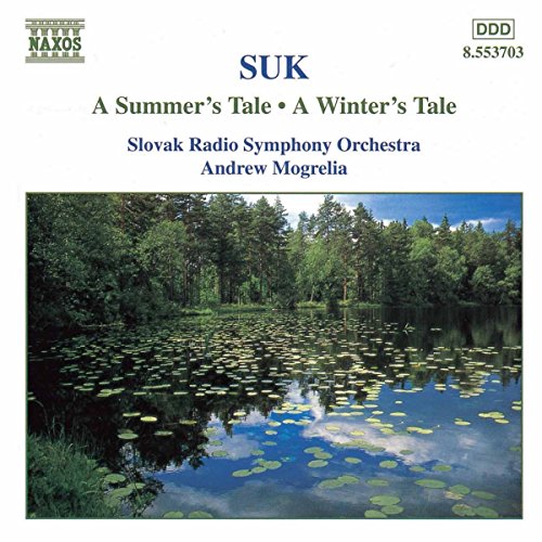 CD cover for Josef Suk’s “A Summer’s Tale/A Winter’s Tale” with lake scene.