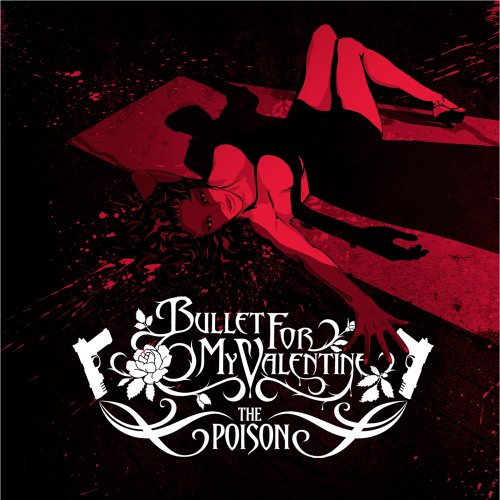 Album cover for Bullet For My Valentine’s “The Poison” featuring two figures.