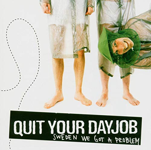 CD cover: three figures in plastic wrap, text “Quit Your Dayjob”.
