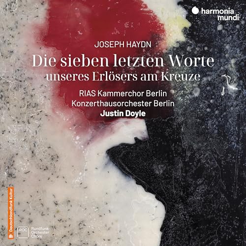 CD cover for Haydn’s “The Seven Last Words” with abstract paint.
