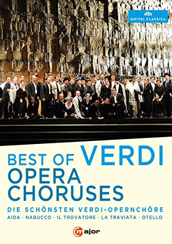 DVD cover for "Best of Verdi Opera Choruses" featuring a chorus group.