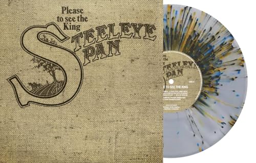 Steeleye Span vinyl record with textured cover and colorful splatter design.