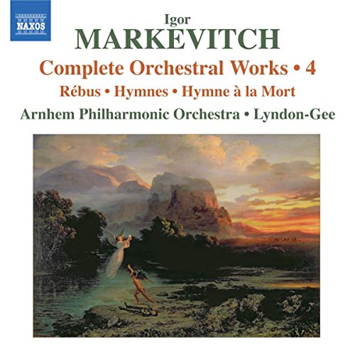 CD cover: mountainous landscape with figures, text naming Markevitch orchestral works.