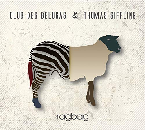 CD cover with a half-zebra, half-sheep illustration against a textured background.