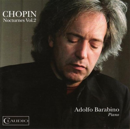 CD cover featuring a portrait of pianist Adolfo Barabino.