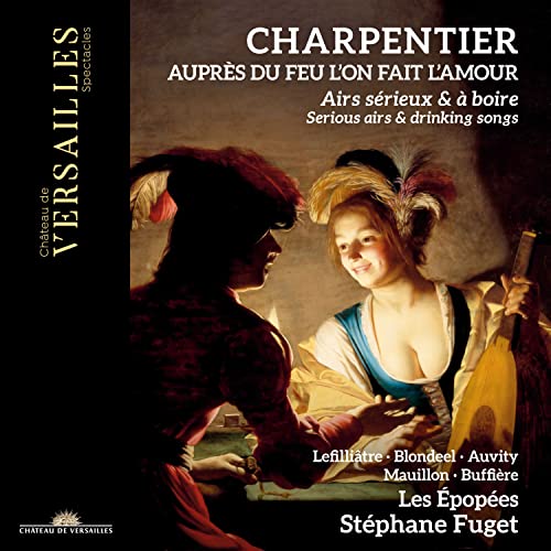CD cover featuring a classical painting of two figures in courtship.