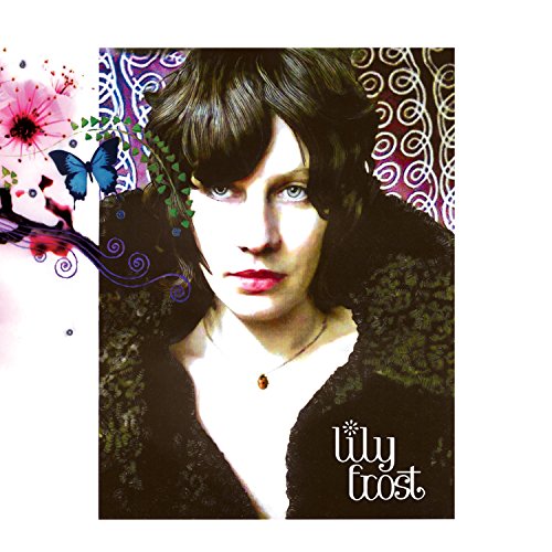 CD cover featuring a portrait of Lily Frost with floral and butterfly details.