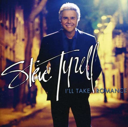 Steve Tyrell album cover, portrait of a smiling man in a suit.