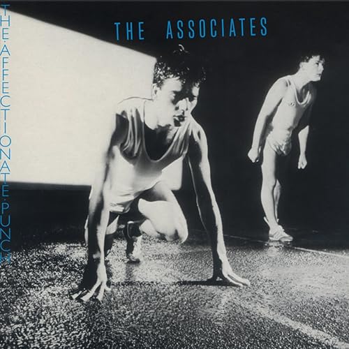 Black and white album cover featuring two men in athletic wear.
