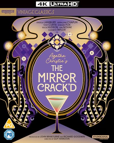 Blu-ray cover for "The Mirror Crack'd" featuring a cracked mirror design.