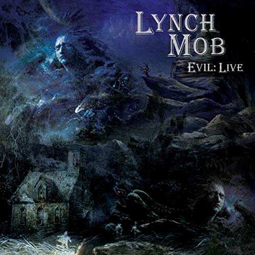 Lynch Mob “Evil: Live” CD cover with dark, gothic landscape art.