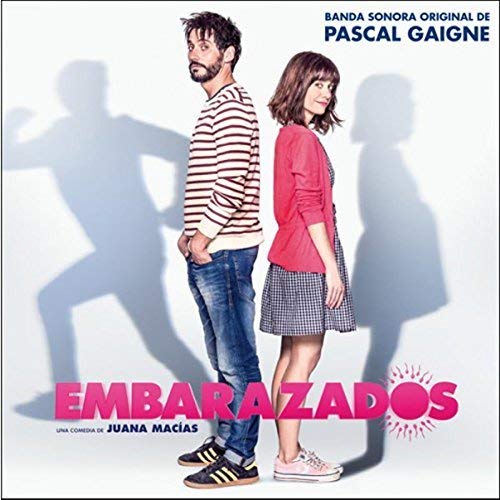 CD cover for “Embarazados” soundtrack featuring a couple and shadow figures.