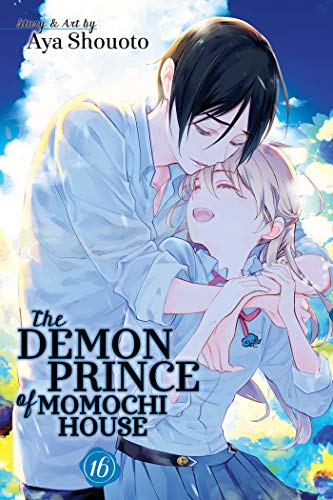 Manga cover: two characters embracing, with title “The Demon Prince of Momochi House 16”.