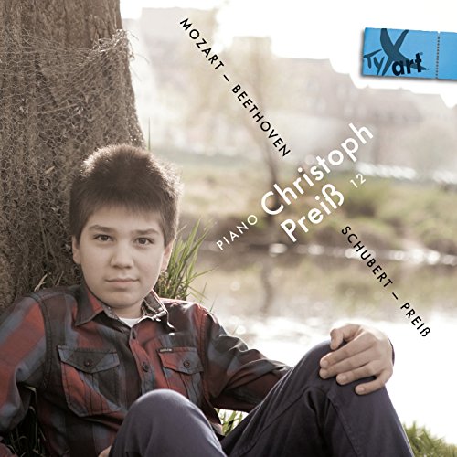 CD cover featuring young pianist Christoph Preiß and composers’ names.