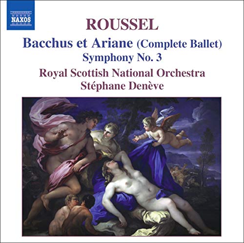 CD cover for Roussel’s “Bacchus and Ariadne” featuring classical figures.