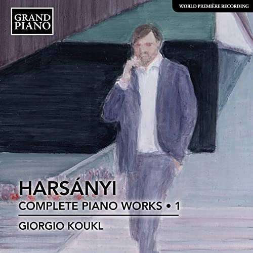 CD cover featuring a painted portrait of Tibor Harsanyi, a man in a suit.