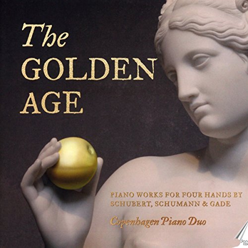 CD cover featuring a statue holding a golden sphere, text “The Golden Age”.