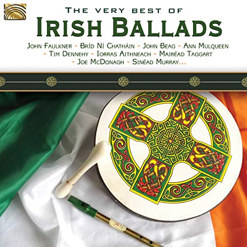 CD cover for “The Very Best Of Irish Ballads” with Celtic design.