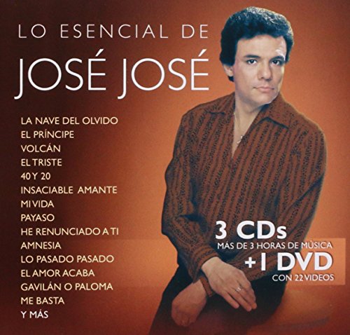 CD cover for José José’s “Lo Esencial” featuring his portrait.