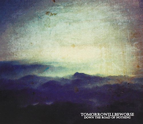 Abstract watercolor landscape with band name and album title below.