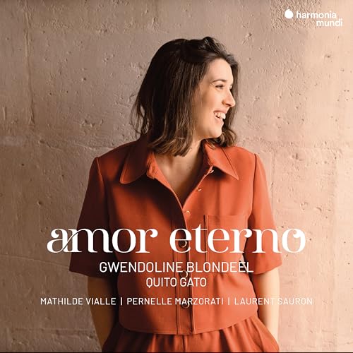 CD cover featuring Gwendoline Blondeel, with text "Amor Eterno.