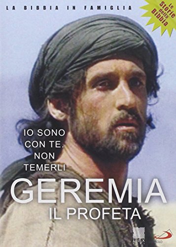DVD cover featuring a close-up of a man with a turban, titled "Geremia Il Profeta.