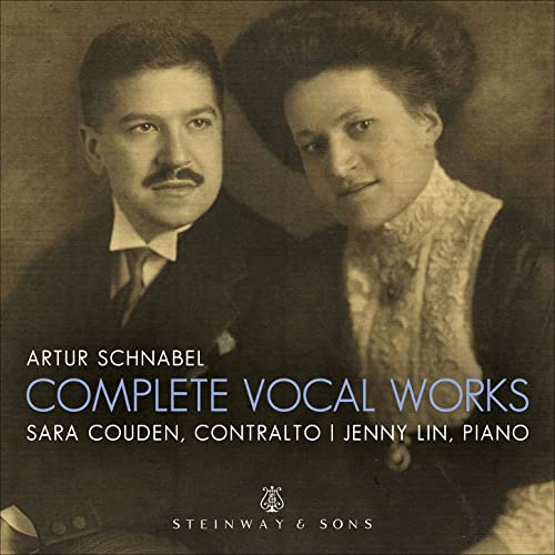CD cover featuring portraits of two people and text: "Artur Schnabel Complete Vocal Works".
