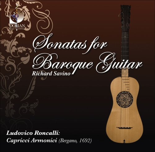 CD cover featuring a baroque guitar and ornate script text.