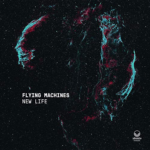 CD cover for “Flying Machines - New Life” with abstract nebula figure.