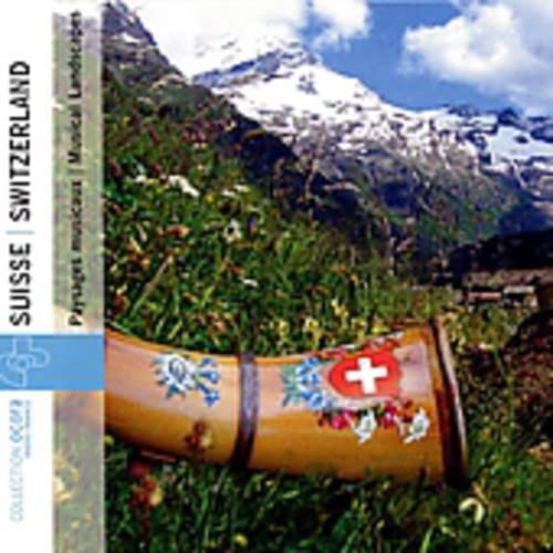 CD cover with Swiss Alps backdrop and a decorated drum.