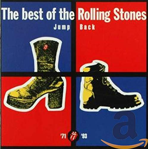 Rolling Stones “Jump Back” CD cover with a boot image and years ‘71 ‘93.