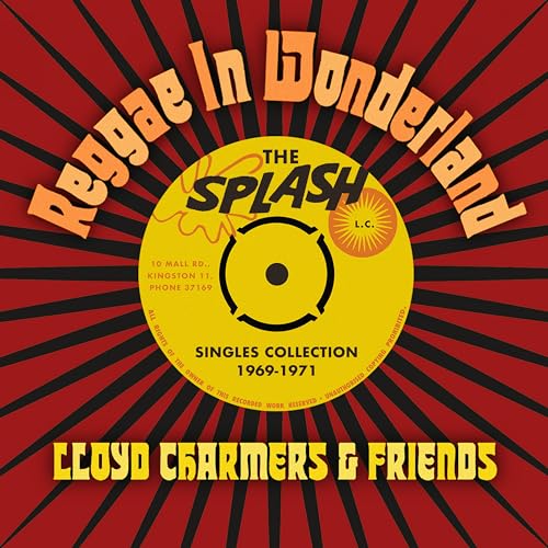 CD cover for Lloyd Charmers’ “Reggae In Wonderland” with a record label design.