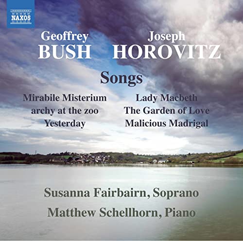 CD cover for "Bush/Horovitz Songs" featuring a lakeside landscape.
