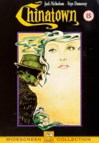 Chinatown" DVD cover featuring a woman’s face and a shadowed man.