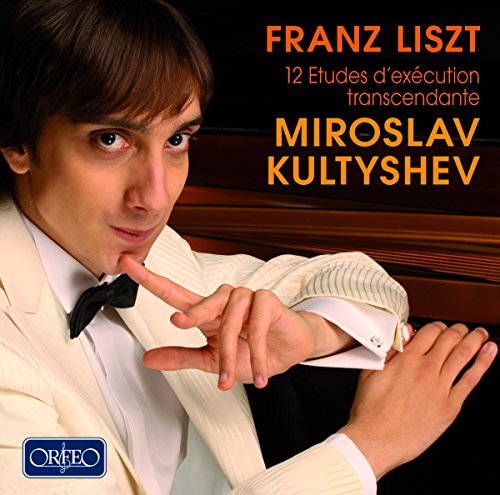 CD cover featuring pianist Miroslav Kultyshev and text "Franz Liszt.
