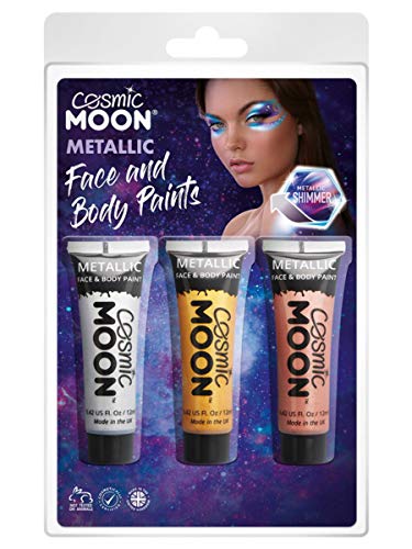 Smiffys Cosmic Moon Metallic Face & Body Paint,