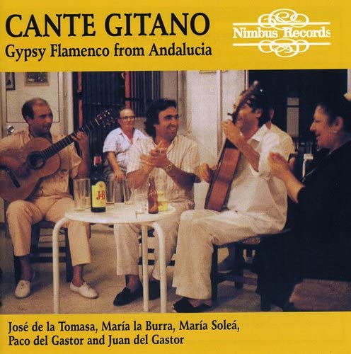 CD cover featuring five people playing and enjoying flamenco music.