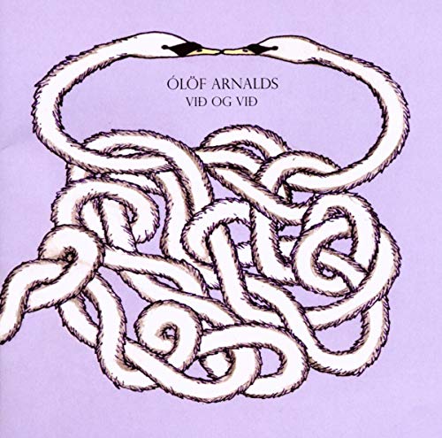 CD cover with a white illustration of two intertwined snakes on lilac.