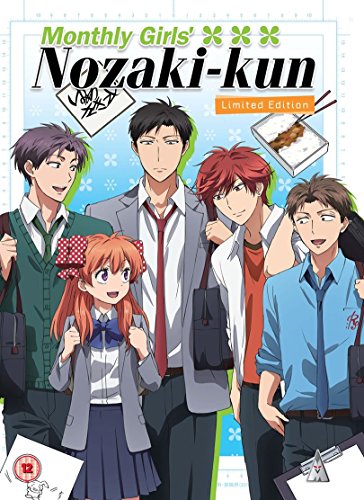Anime Blu-ray cover featuring five young characters in school uniforms.