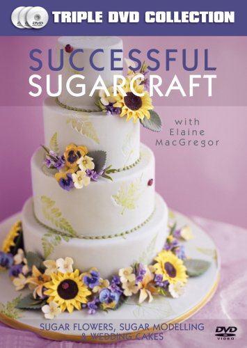 DVD cover featuring a three-tiered white wedding cake decorated with sugar flowers.