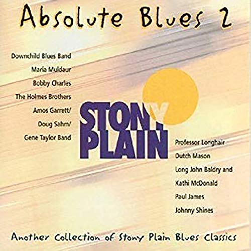 CD cover for “Absolute Blues 2” with a yellow sun and artist names.