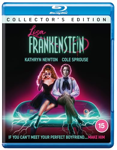 Blu-ray cover art for Lisa Frankenstein featuring Kathryn Newton and Cole Sprouse.
