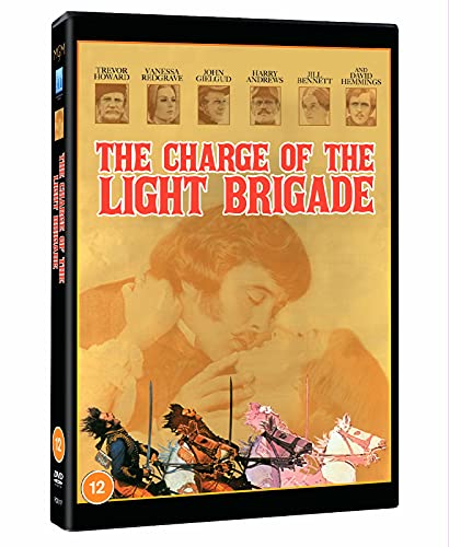 DVD cover for The Charge of the Light Brigade featuring actors and cavalry soldiers.
