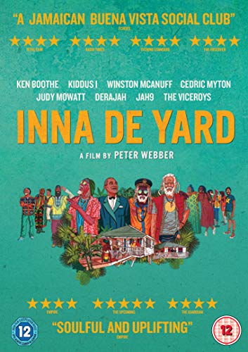 Inna De Yard" DVD cover featuring illustrated musicians and a Jamaican scene.